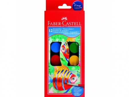 Acuarele 12 culori Pensula Faber-Castell