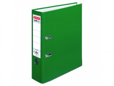 BIBLIORAFT A4 8CM PP VERDE HERLITZ