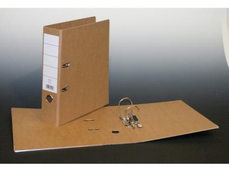 Biblioraft A4, margine metalica, 80mm, AURORA - carton reciclat