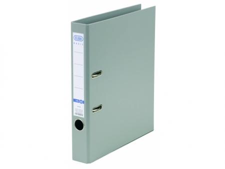 Biblioraft A4, plastifiat PP/PP, margine metalica, 50 mm, ELBA Smart Pro+ - gri