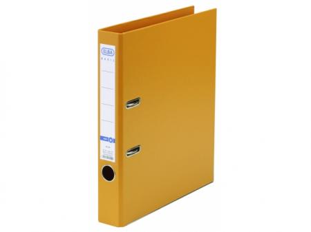 Biblioraft A4, plastifiat PP/PP, margine metalica, 50 mm, ELBA Smart Pro+ - orange