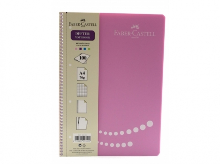 Caiet A4 100 File dictando Coperta PP Faber Castell