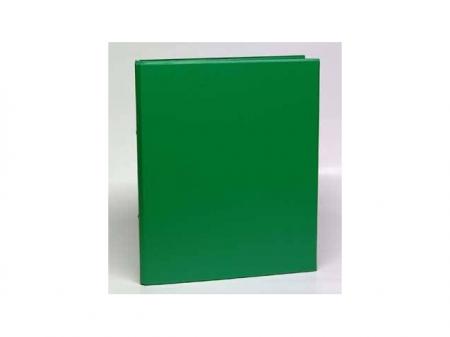 Caiet mecanic 2 inele - D25mm, coperti carton plastifiat PVC, A4, AURORA - verde