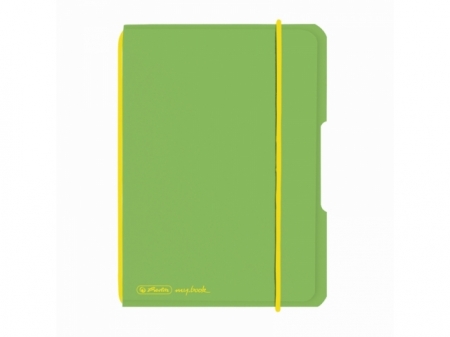 CAIET MY.BOOK FLEX A6 40F 70GR DICTANDO VERDE DESCHIS TRANSPARENT CU LOGO GALBEN