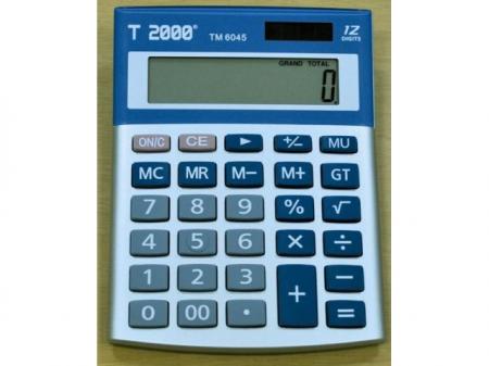 Calculator 12 dig, cu 4 taste de memorie si GT, T2000