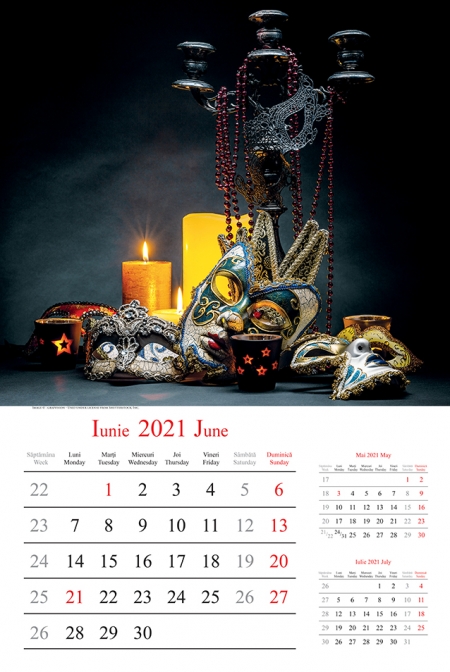 Calendar de perete Extravaganza 2022