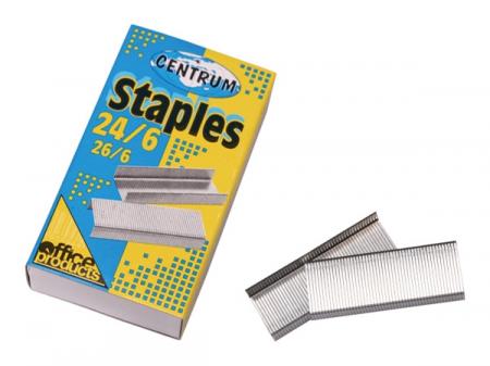 Capse metalice zincate nr. 24/6 1000 buc