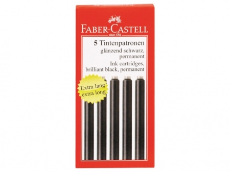 Cartuse Cerneala Mari 5 Buc/Cutie Faber-Castell