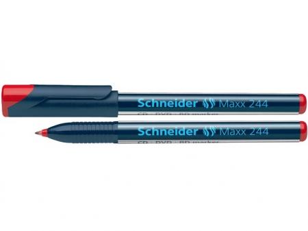 CD/DVD-marker SCHNEIDER Maxx 244, varf 0.7mm - rosu