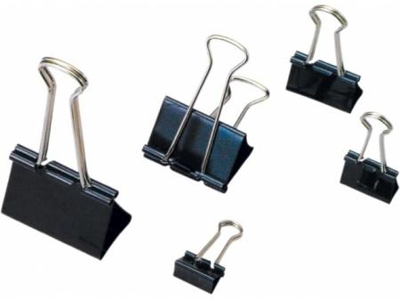 Clip hartie 41mm, 12buc/cutie, ARTIGLIO - negru