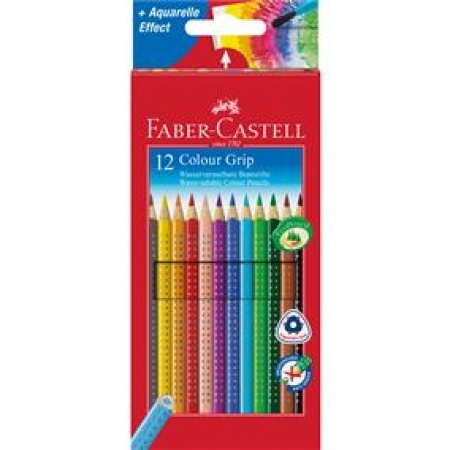 Creioane Colorate Grip 2001 12 culori / cutie carton Faber-Castell