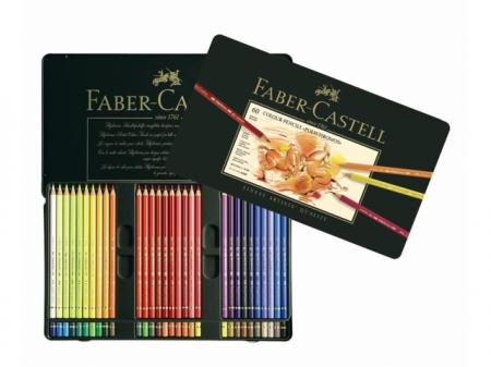 Creioane Colorate Polychromos 60 Culori Cutie Metal Faber-Castell