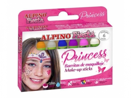 Creioane machiaj, 6 culori/cutie, ALPINO Princess