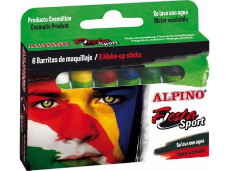 Creioane machiaj, 6 culori/cutie, ALPINO Sport