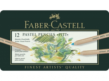 Creioane Pastel Pitt 12 Culori Faber-Castell