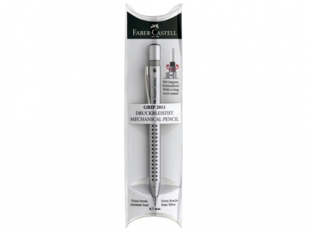 Creion Mecanic 0.7 mm Argintiu Grip 2011 Faber-Castell