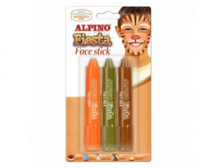Creion pentru machiaj, 3 cul/blister, ALPINO Fiesta - Boys