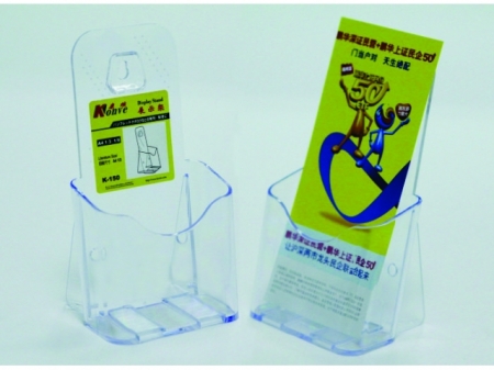 Display plastic pentru brosuri, de birou/perete, 1 x 1/3A4, KEJEA - transparent