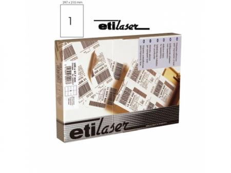 Etichete autoadezive   1/A4, 210 x 297 mm, 200 coli/top, ETILASER - albe
