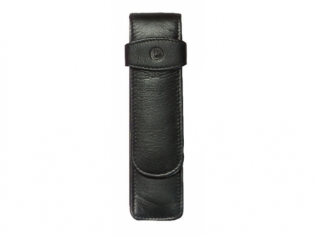 ETUI DE PIELE TG21, 2 INSTRUMENTE, NEGRU