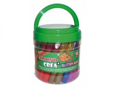Galeata lipici Glitter Classic, 50 buc/set, ALPINO Crea