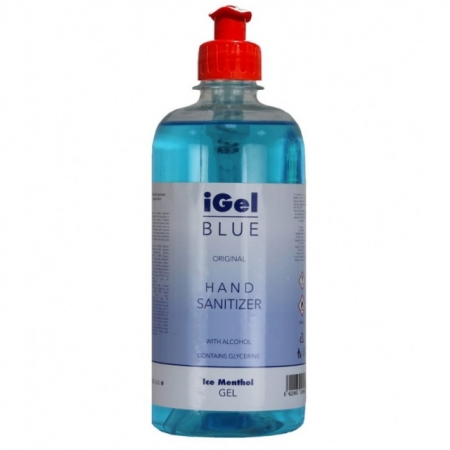 Gel dezinfectant bactericid alcool 70% pentru maini I Gel Blue 500ml