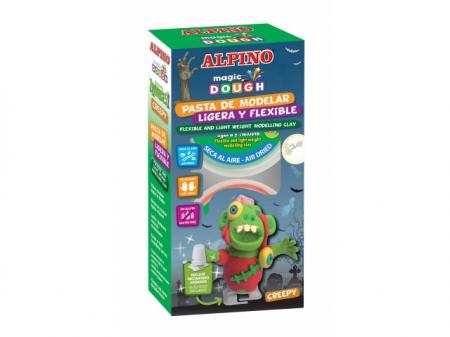 Kit 6 culori plastilina magica, ALPINO Creepy