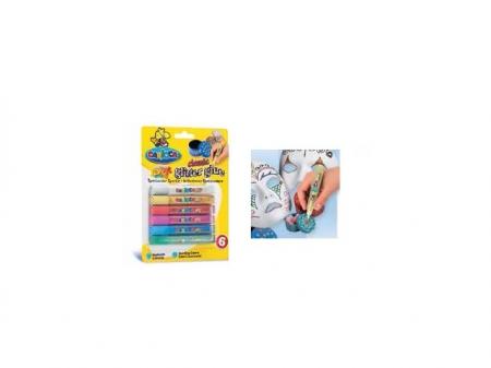 Lipici Glitter 6 culori/blister, CARIOCA Classic