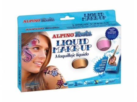 Make-up lichid, 8 culori x 10 gr, ALPINO Fiesta