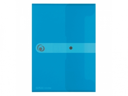 MAPA PP A4 EOTG INCHIDERE CU CAPSA, ALBASTRU TRANSPARENT, CAPACITATE 20MM