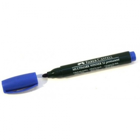 Marker Permanent ALBASTRU Varf Rotund Multimark Winner 52 Faber-Castell