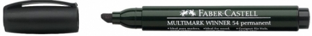 Marker Permanent NEGRU Varf Tesit Multimark Winner 54 Faber-Castell