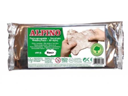 Pasta de modelat, 500 grame, ALPINO - alba