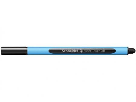 Pix SCHNEIDER Slider Touch XB, rubber grip, varf 1.4mm - scriere neagra