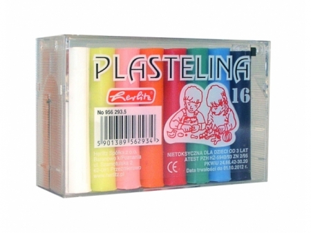 PLASTILINA HERLITZ SET 16 CULORI ECONOMIC CUTIE PLASTIC