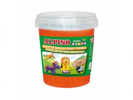 Plastilina magica, 160 grame/cutie, ALPINO - orange