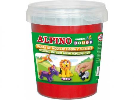 Plastilina magica, 160 grame/cutie, ALPINO - rosie