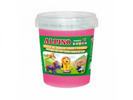 Plastilina magica, 160 grame/cutie, ALPINO - roz