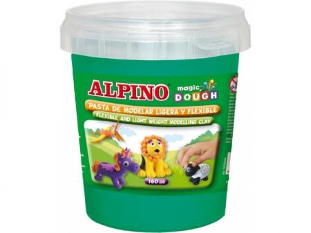 Plastilina magica, 160 grame/cutie, ALPINO - verde