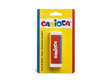 Radiera dreptunghiulara alba, 1 buc/blister, CARIOCA