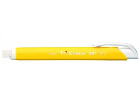 Radiera mecanica PENAC Tri Eraser, triunghiulara, 100% cauciuc - corp galben