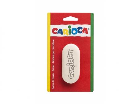 Radiera rotunjita alba, 1 buc/blister, CARIOCA