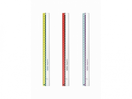 RIGLA PLASTIC 30CM MY.PEN 3 COMBINATII DE CULORI