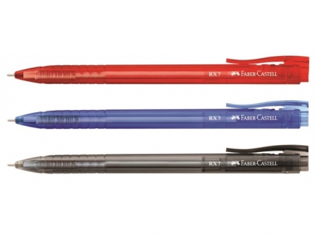 Roller 0.7 mm Gel Cu Mecanism RX7 ALBASTRU Faber-Castell