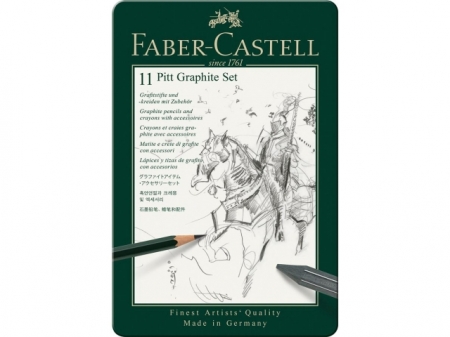 Set Pitt Monochrome Grafit 11 Buc Faber-Castell