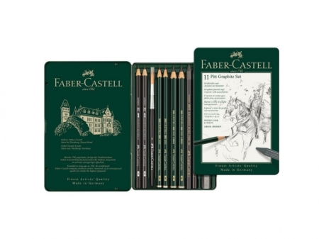 Set Pitt Monochrome Grafit 11 Buc Faber-Castell