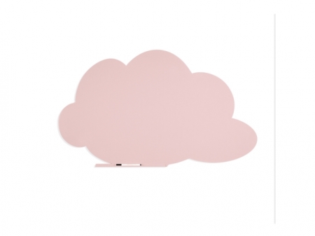 SKINSHAPE 'CLOUD' MAGNETIC CU SUPRAFATA LACUITA, DESIGN FARA CADRU, CU FORMA, CULOARE ROZ PASTEL, DIMENSIUNE 75 X 115 CM