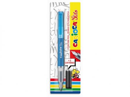 Stilou cu cartus cerneala, + 2 rezerve/blister, CARIOCA Stilo