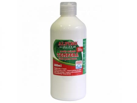 Tempera lavabila, 500ml, Alpino - alba