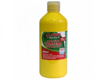 Tempera lavabila, 500ml, Alpino - galbena